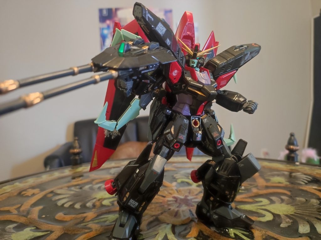 「抹殺！」装甲や武器を塗り分けして情報量を増えてみました。劇中では黄色の軌道しか見えないので防盾砲はビーム兵器と思いません。