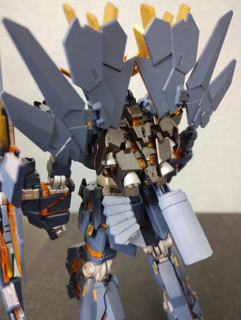 ユニコーン2号機バンシィノルンHG全塗装筆塗り–5枚目/制作者:@Yoko_Violet_