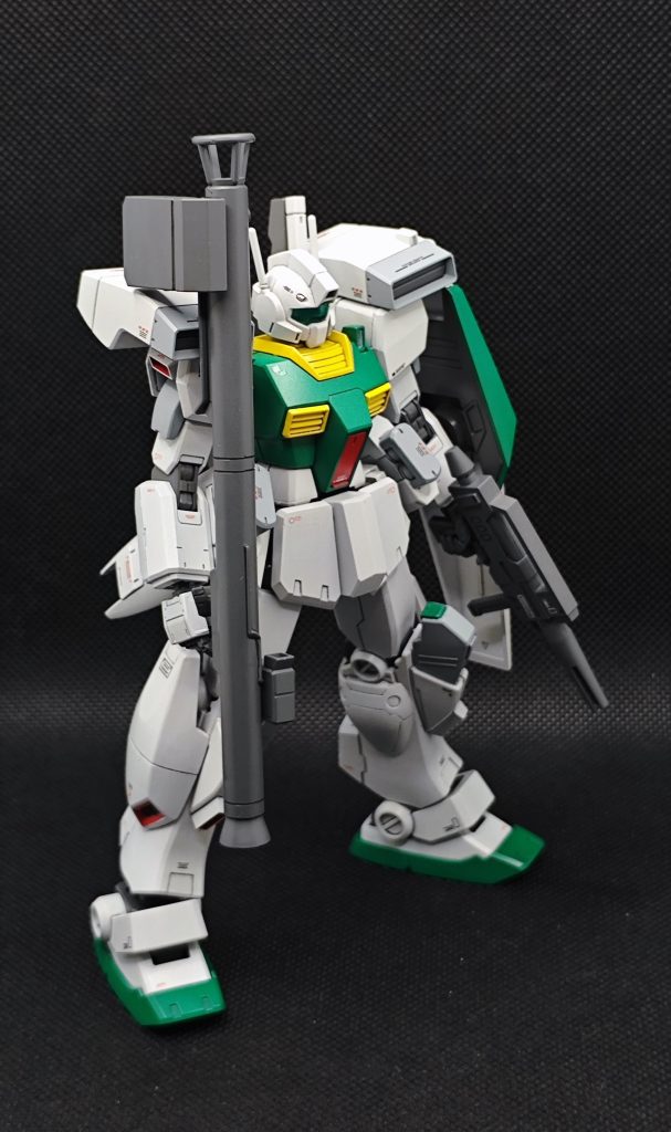 GUNSTAで他のGMビルダーの方の作品を参考にしているので、同じような感じになってしまっていますが、足回りは個性が出せたかなと思っています