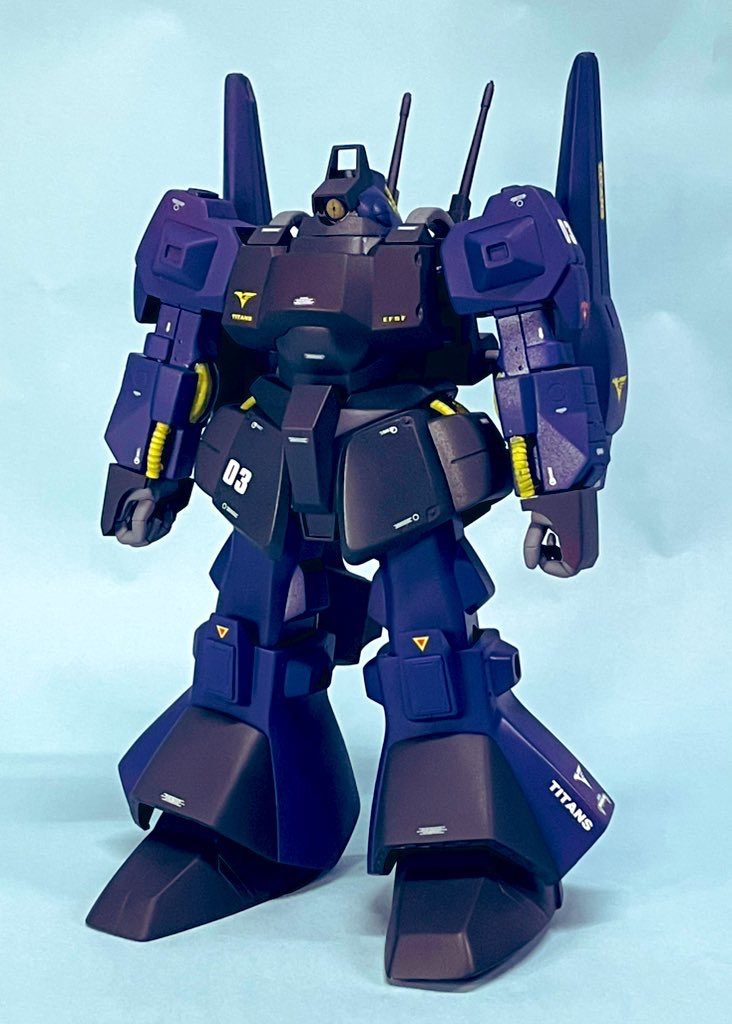 旧キット 1/100 リックディアスをティターンズカラーに全塗装。リックディアスの日を記念して制作しました。