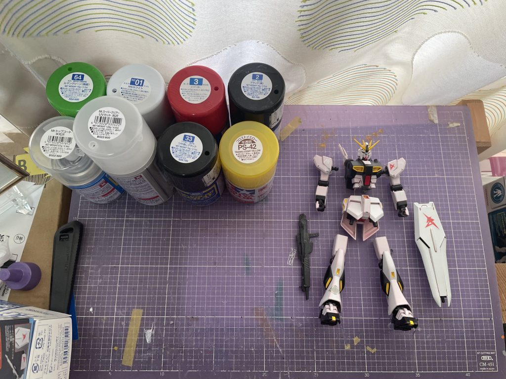 ⓵仮組⓶塗装中⓷組み立てフェイズ・今回の使用した塗料
