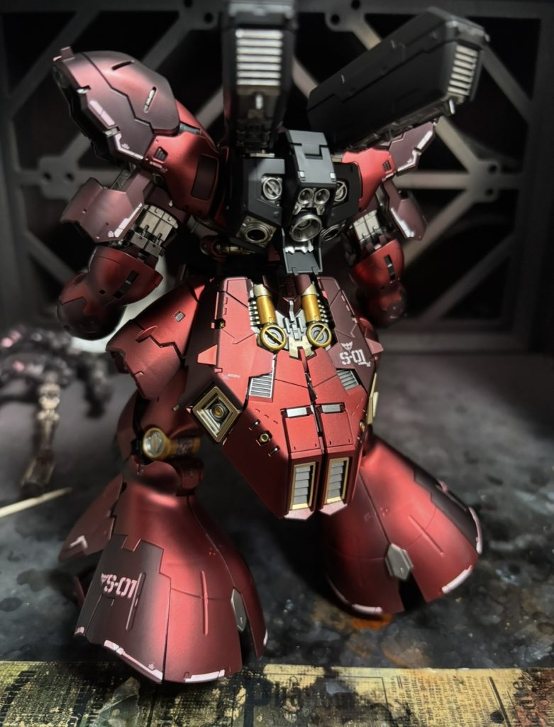 フレームも全塗装しましたが装甲がつくと見えないんですよね〜