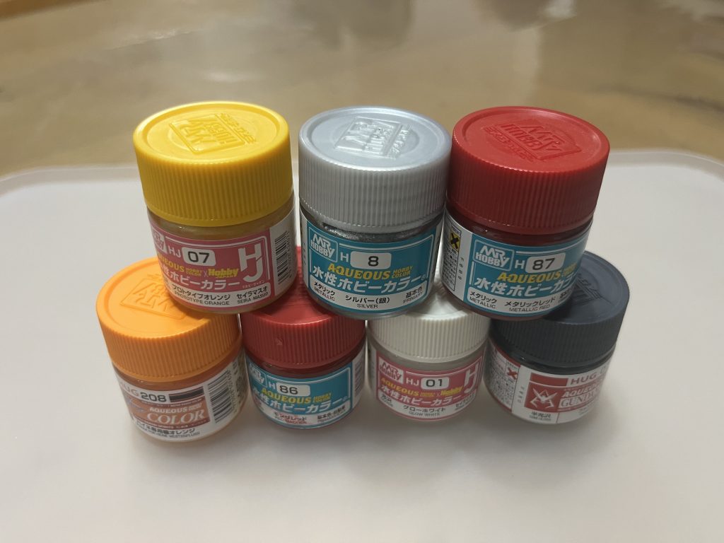 息子塗装今回はファントムグレーをお互いに使おうという縛りを作りました考えることは一緒で、2人共関節などをファントムグレーにしましたw