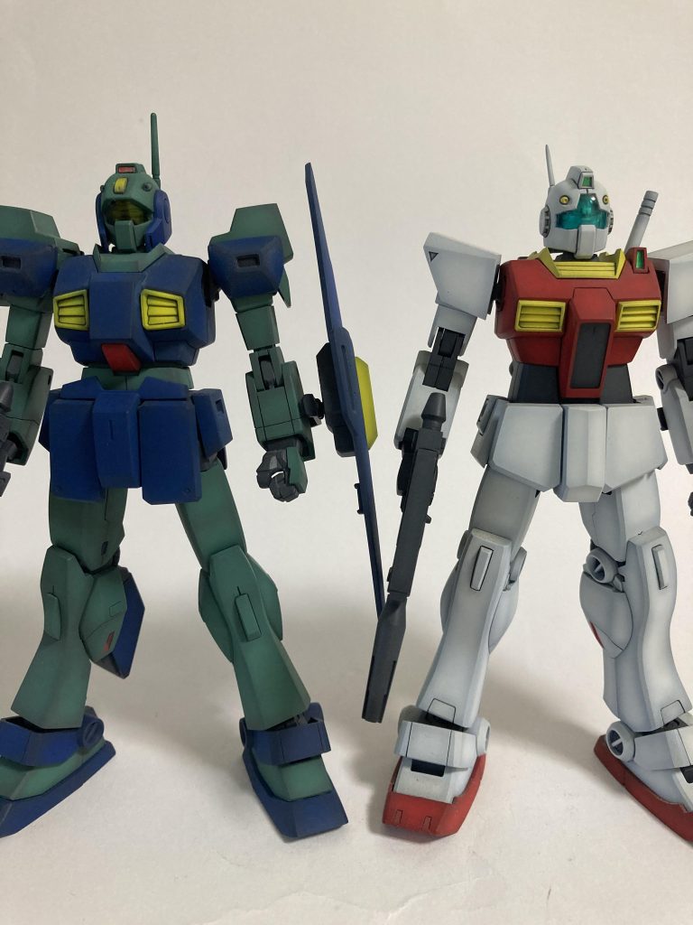 身長比較ジムⅡも寸詰まり解消のため、胴体を延長しています(ジムⅡの投稿ページ参照)