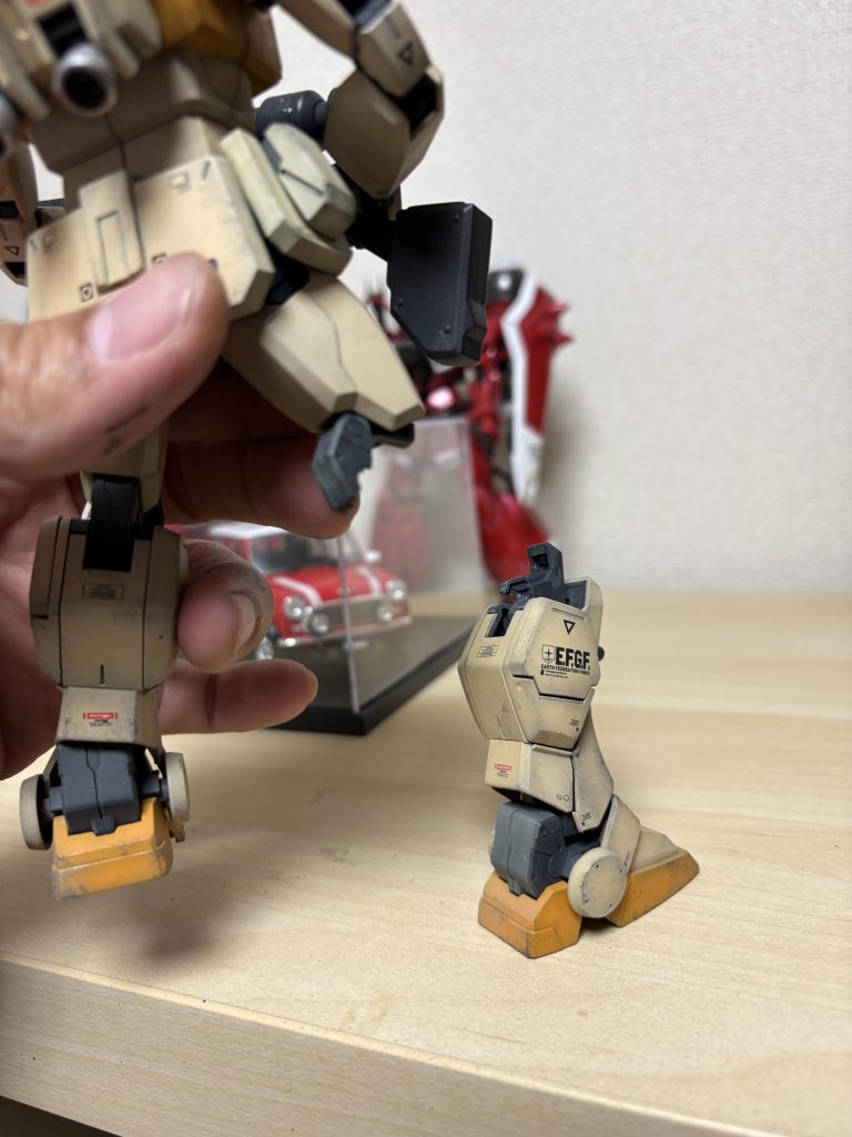 制作途中でな〜んか緩いなって思ったら、こんな状態に…何やってもくっつかないし、あれこれするような時間もなく諦めました🤦