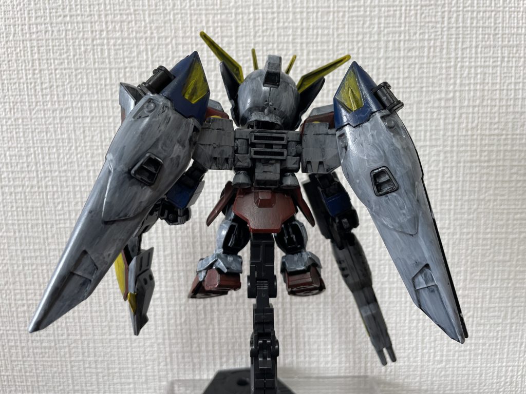 HGACウイングガンダムゼロ[クリアカラー]の肩パーツとバックパックとシールドをSDEXと融合。2個1キット。