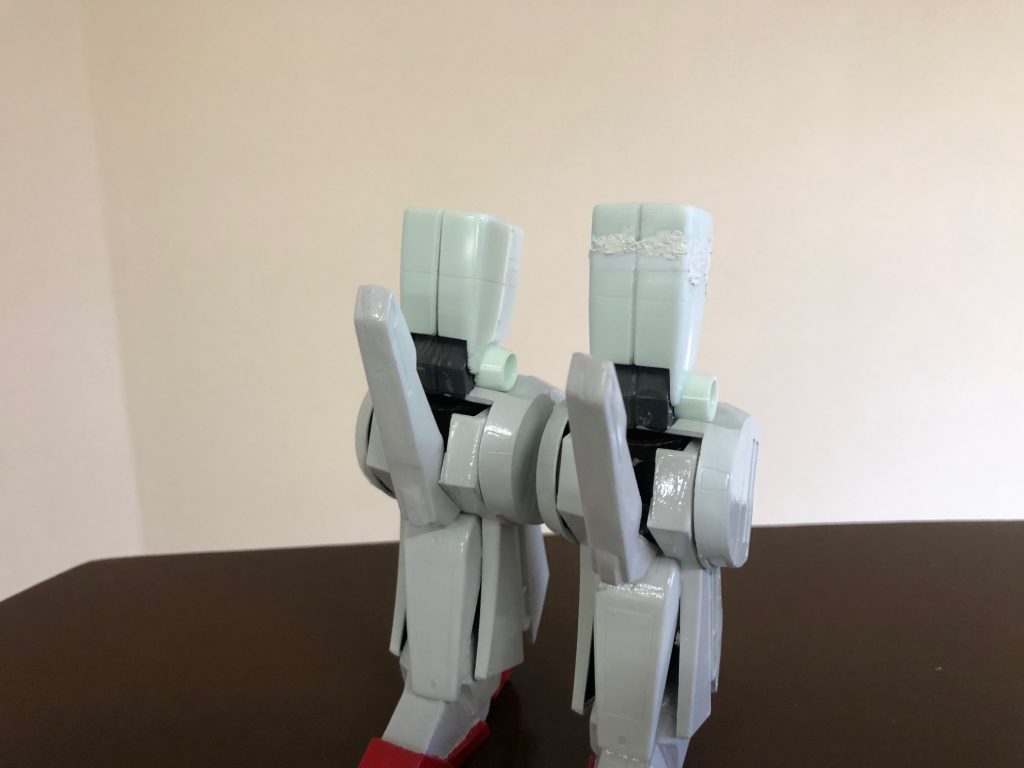 腿の延長の様子