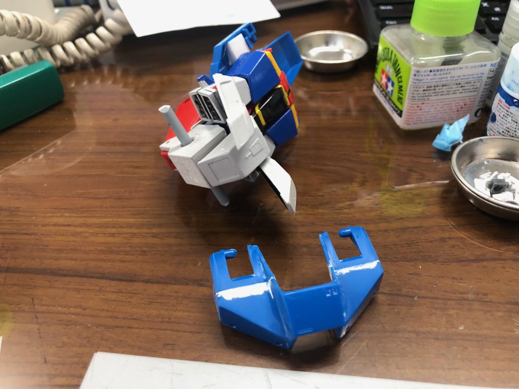 胸部の出幅詰めにて調整