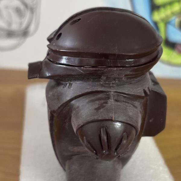 ミク が アッガイに 乗る なら　と タイムボカン シリーズメカの操縦席 を思い返す。。。🙄  頭部 筋彫り切る のに2時間 程 掛かりました（過去 一 大変だった😓）（3枚目）