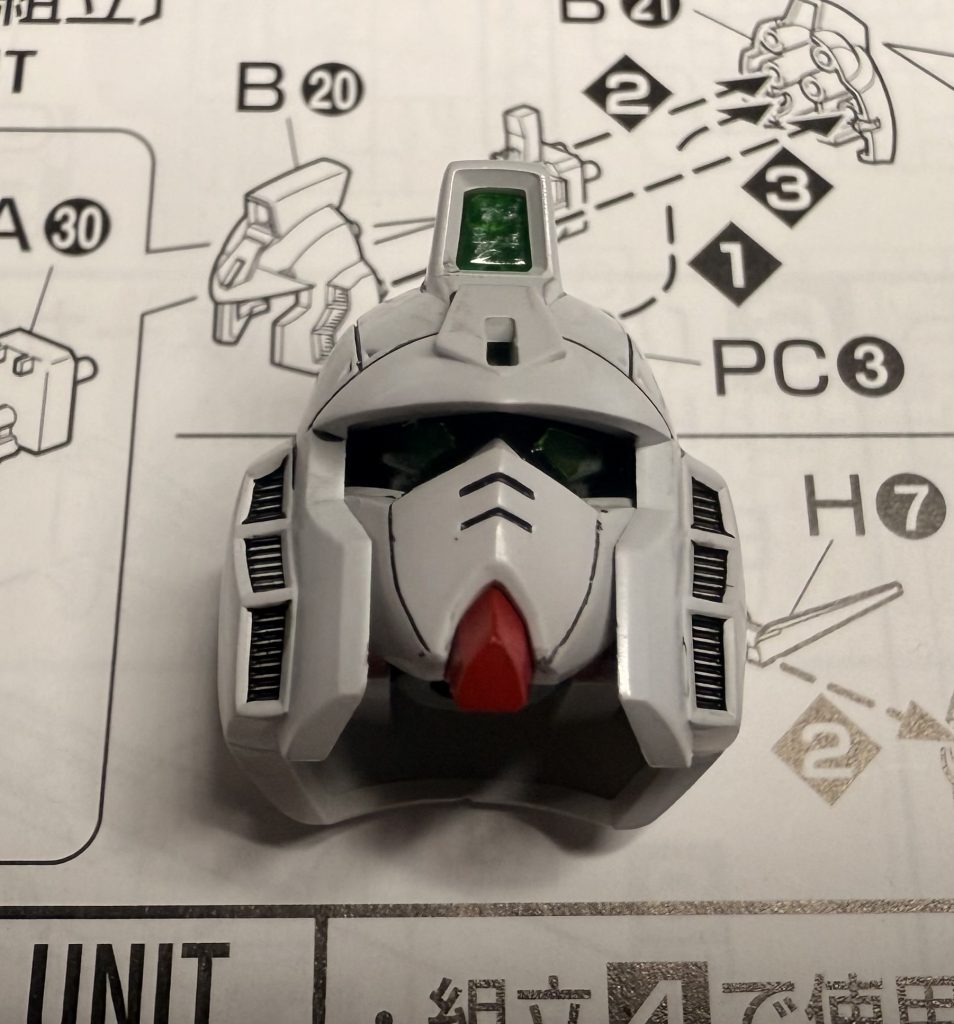 無事、頭部後ハメ成功