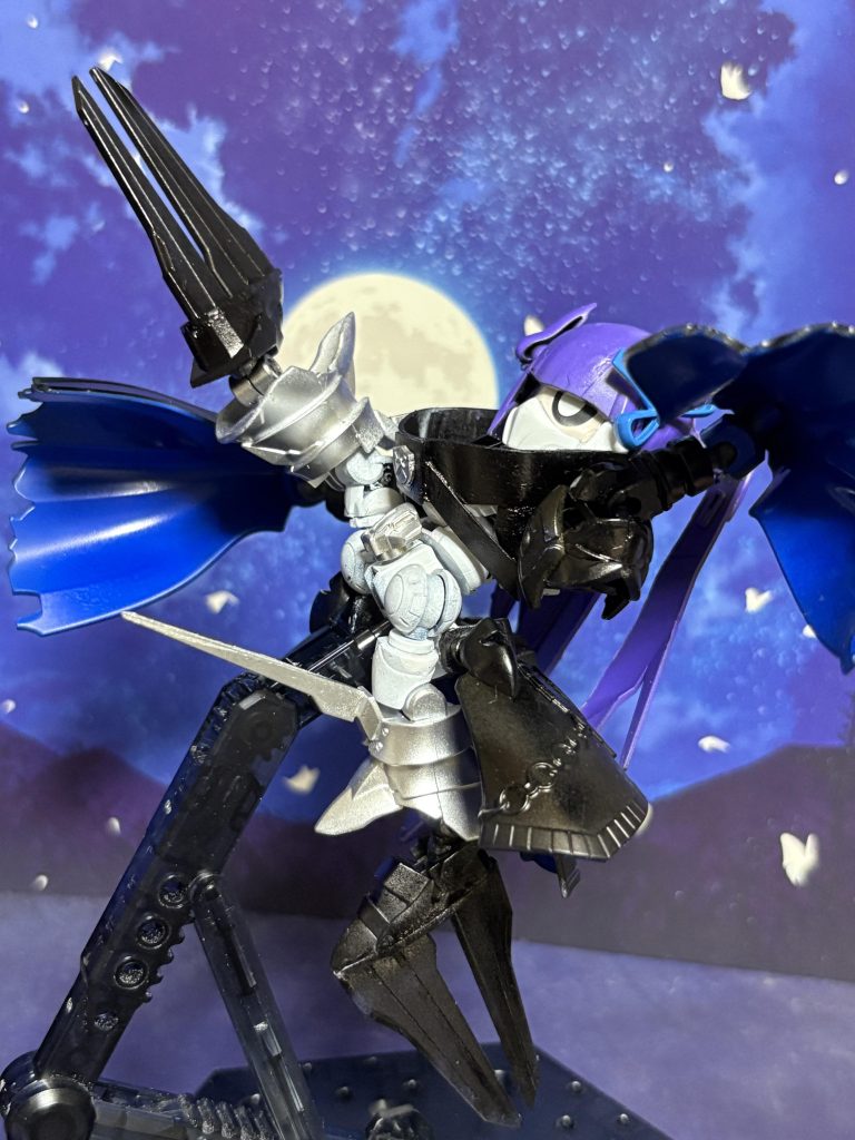 「消えなさい、『弁財天五弦琵琶(サラスヴァティー・メルトアウト)』！」どうやったら似せられるか、あのバレリーナの体勢を再現できるようにするかを考えるのは楽しかったです