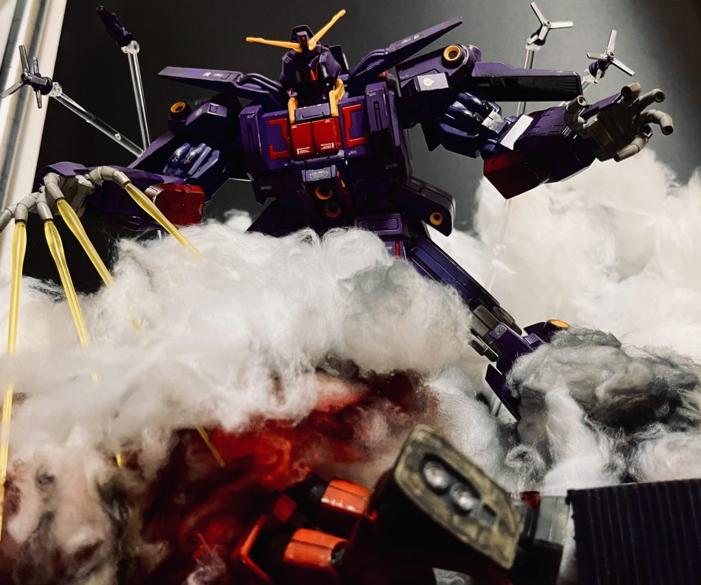 今回特別大きな改修もしてないんであまり語ることもないんですが、めちゃくちゃカッコよくていっぱい遊んじゃいましたサイコガンダムMK-Ⅱでした！！実はキット組むまでは普通のサイコガンダムが好きだったんでそこまで好きな印象はなかったんですが、やっぱり手にしてじっくりデザインを見るといいなって思うこともいっぱい増えてきますね。今後も色んな魅力をMSから見出していきたいです。  