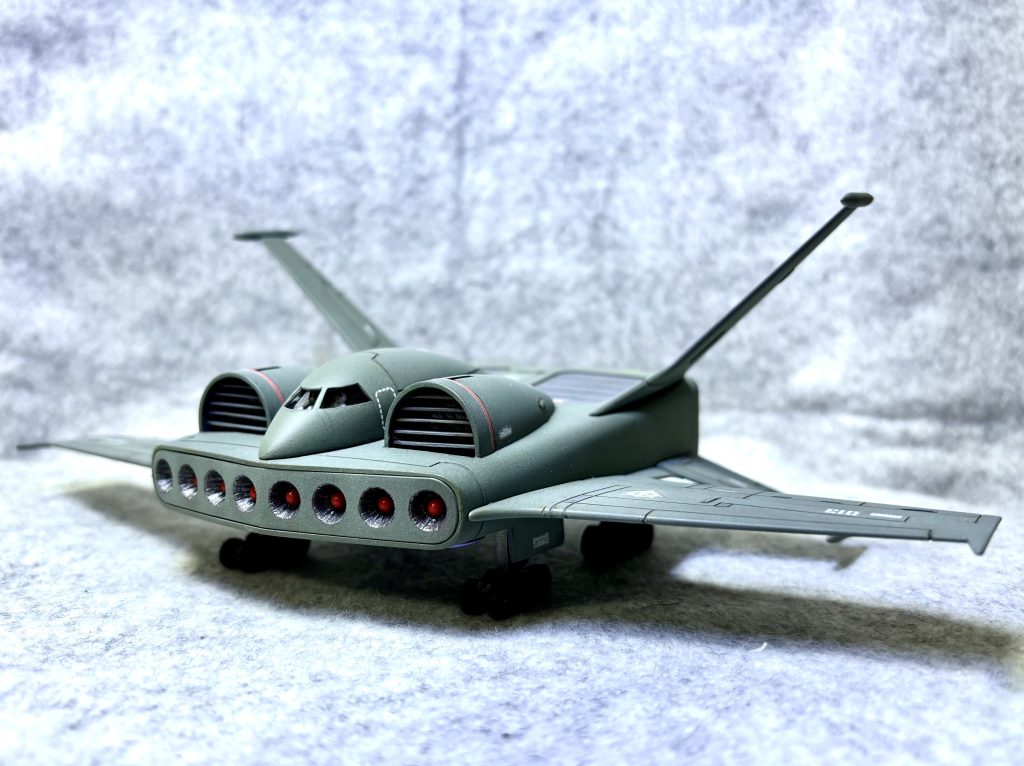 カラーはノーマルカラーと迷った挙句🤔以前作ったデザートカラーグフに合いそうなオリーブグレー🩶せっかくなので苦手な筋彫りも追加してディテールアップをしてみました✨