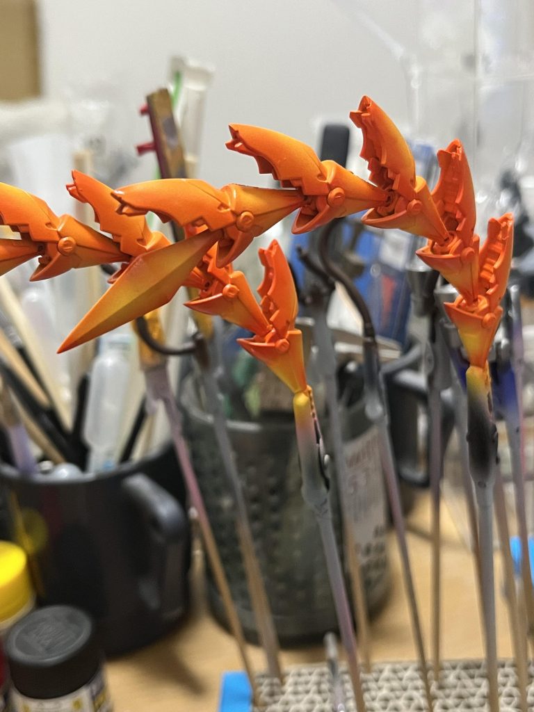 普段グラデ塗装はしないので少し不安でしたがなかなかうまくできたかも?