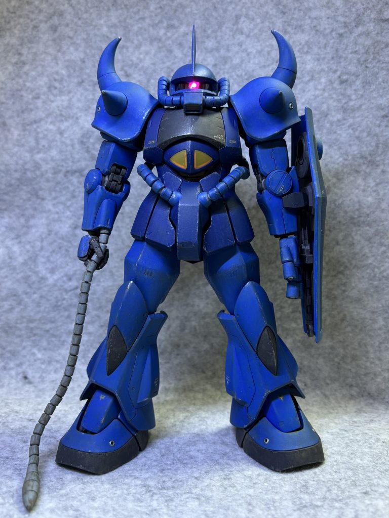 埃を被ってたMGグフをお掃除ついでに記念撮影✨