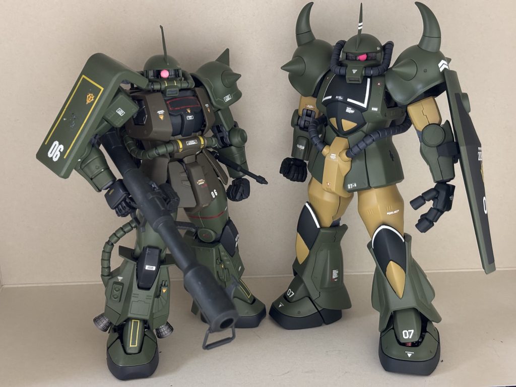 リアルタイプ高機動型ザクとツーショット