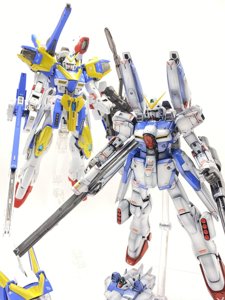 ６～７年前に制作したＶ２君とのツーショットベタ塗つや消vsグラデーション光沢お好みはどちらですか？