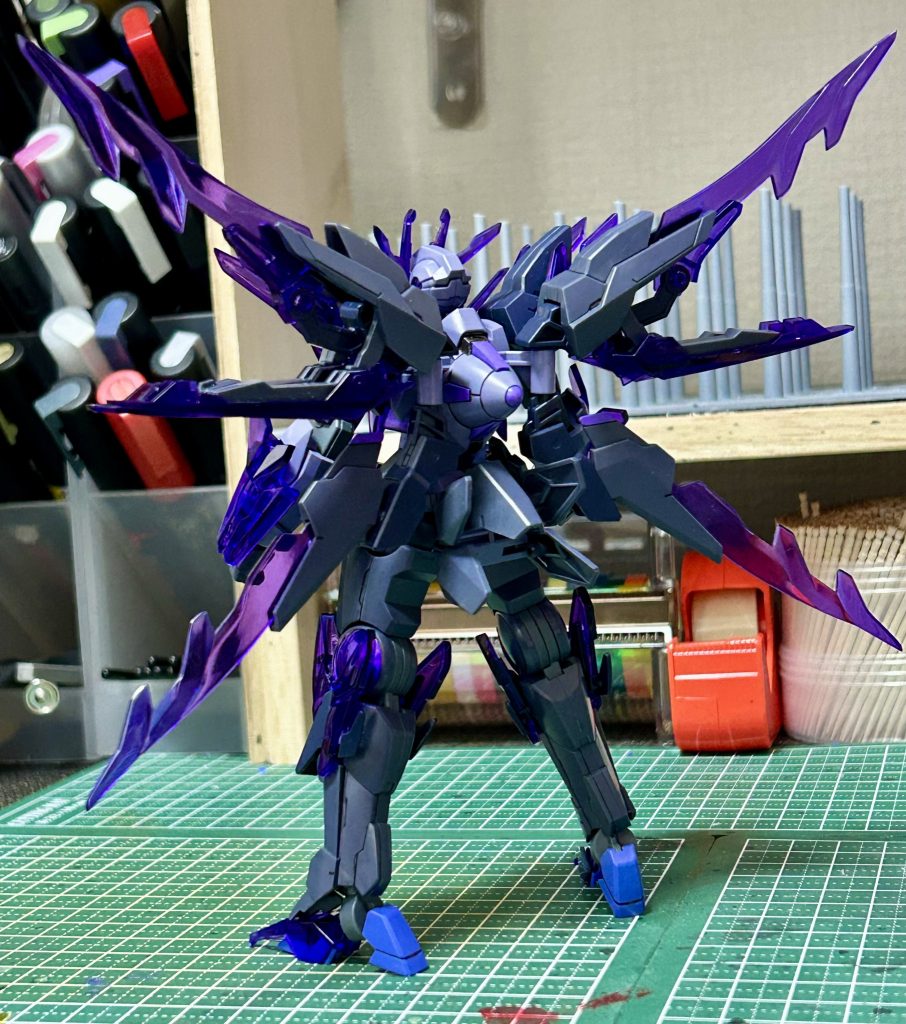 今回の部分塗装はほんとちょっとです!バックパックのGNドライブ位しかやってないですけど結構お気に入りなんですよね(*´︶`*)そもそもバックパックがかっこよすぎてずっと見てられる‥