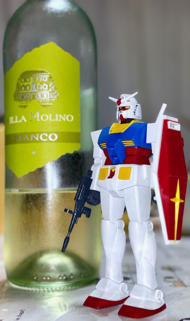 「レトロ感」と書いたが、例えるならば、ヴィンテージもののワインである。ちなみに小生はワインやウィスキーが大好物で、よくいろいろな種類のワインやウィスキーを買っている。ワインを飲めば飲むほど味わい方や選び方を理解するのと同様に、ガンプラも組み立てれば組み立てるほど様々な魅力を発見できる。