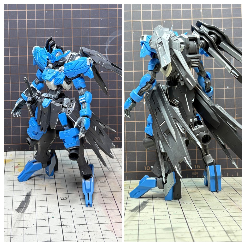 ここからは制作中の写真を何枚かなるべくMGに近づける事を目標に制作しました