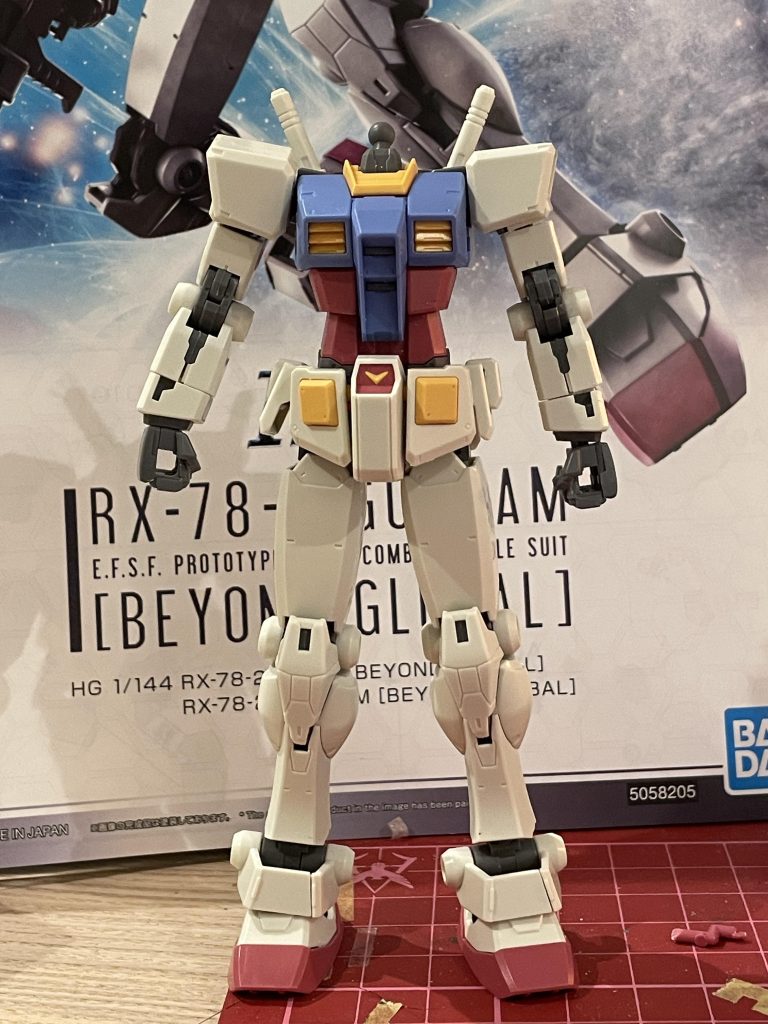 作品名：GUNDAM BEYOND GLOBAL 作成途中②<p>とりあえず組み立てまでは終わりました、顔がないのはジオングにやられたからではなく今バッチリはめ込むと後の工程で困りそうだったからです あとは筋彫りして色決めて塗って…とまだまだ完成まではかかりそうですね 今回から友人のス […]</p>
