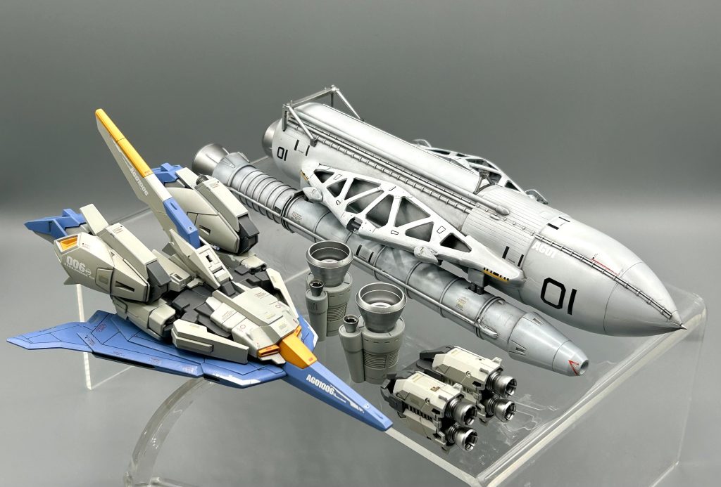 Zガンダム＆高機動長距離航行ユニット–2枚目/制作者：@shinji