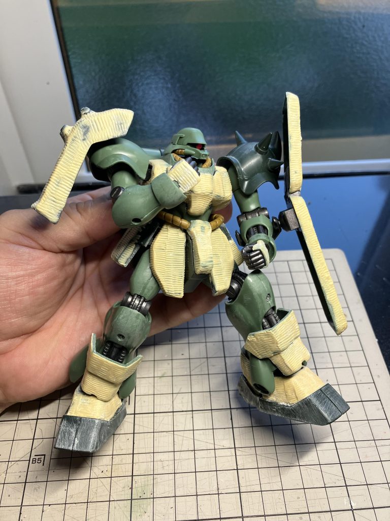 ツィンメリットコーティングを施した後に仮組