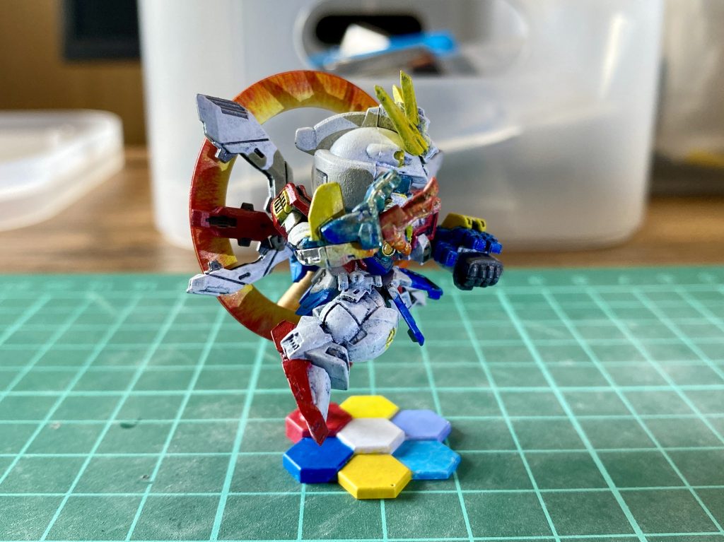 手甲はせっかくなので爆熱感の余波?的な表現を…