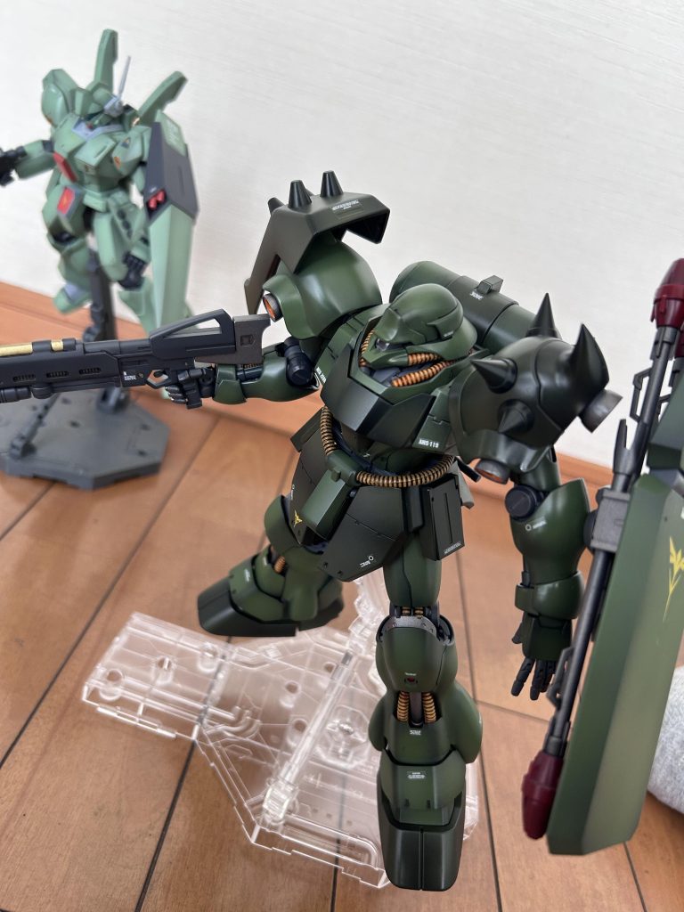 劇中もほぼセットになって画角に入っていたこの２機体を並べてみたくて、満足しております^_^