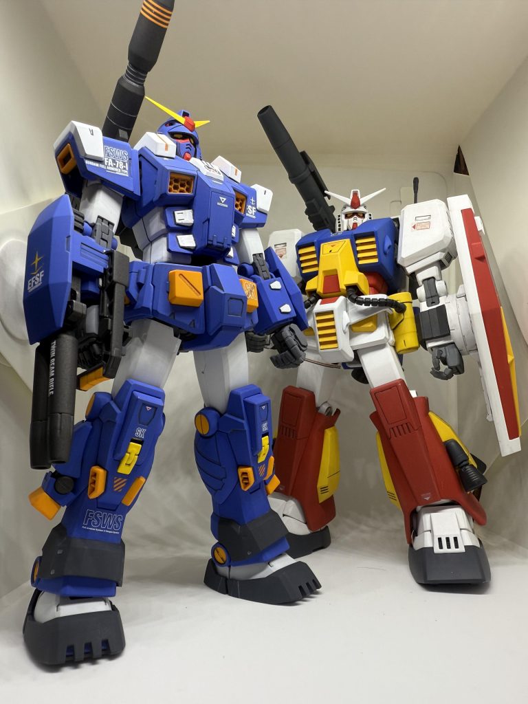 かなり前に作って、中の人をGUNSTAヘッダーに使っているパーフェクトガンダムと。ここでは未公開なので、いつか投稿できたらと思います。次は積みっぱなしのMGアメイジングレッドウォーリアに手を付けたいと思いますが、果たして。