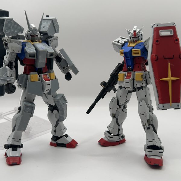 RGガンダム ver2.0をプラバンやらミキシングをして作成中　ちまちまやってるので、完成はかなり先になりそう😅（7枚目）