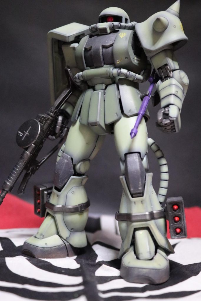 ストレートに組んで立ち上げ塗装後にウェザリングとシンプルに仕上げています。