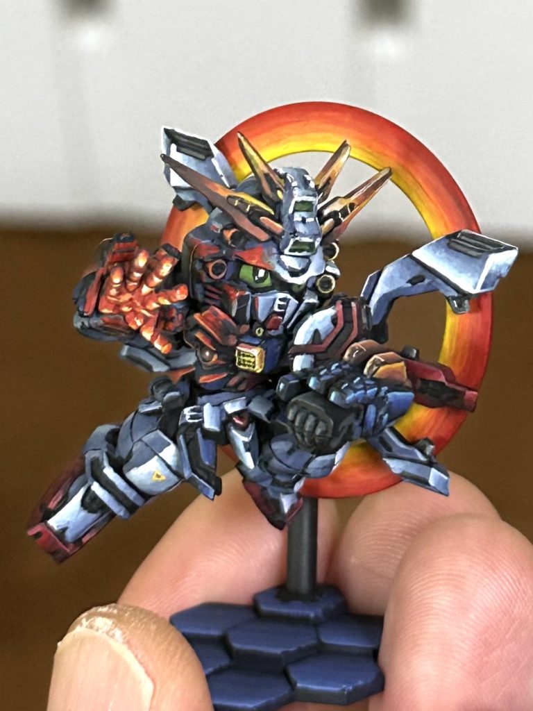 スペリオルディファイン ゴッドガンダム筆塗り塗装