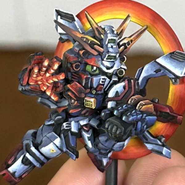 スペリオルディファイン ゴッドガンダム筆塗り塗装