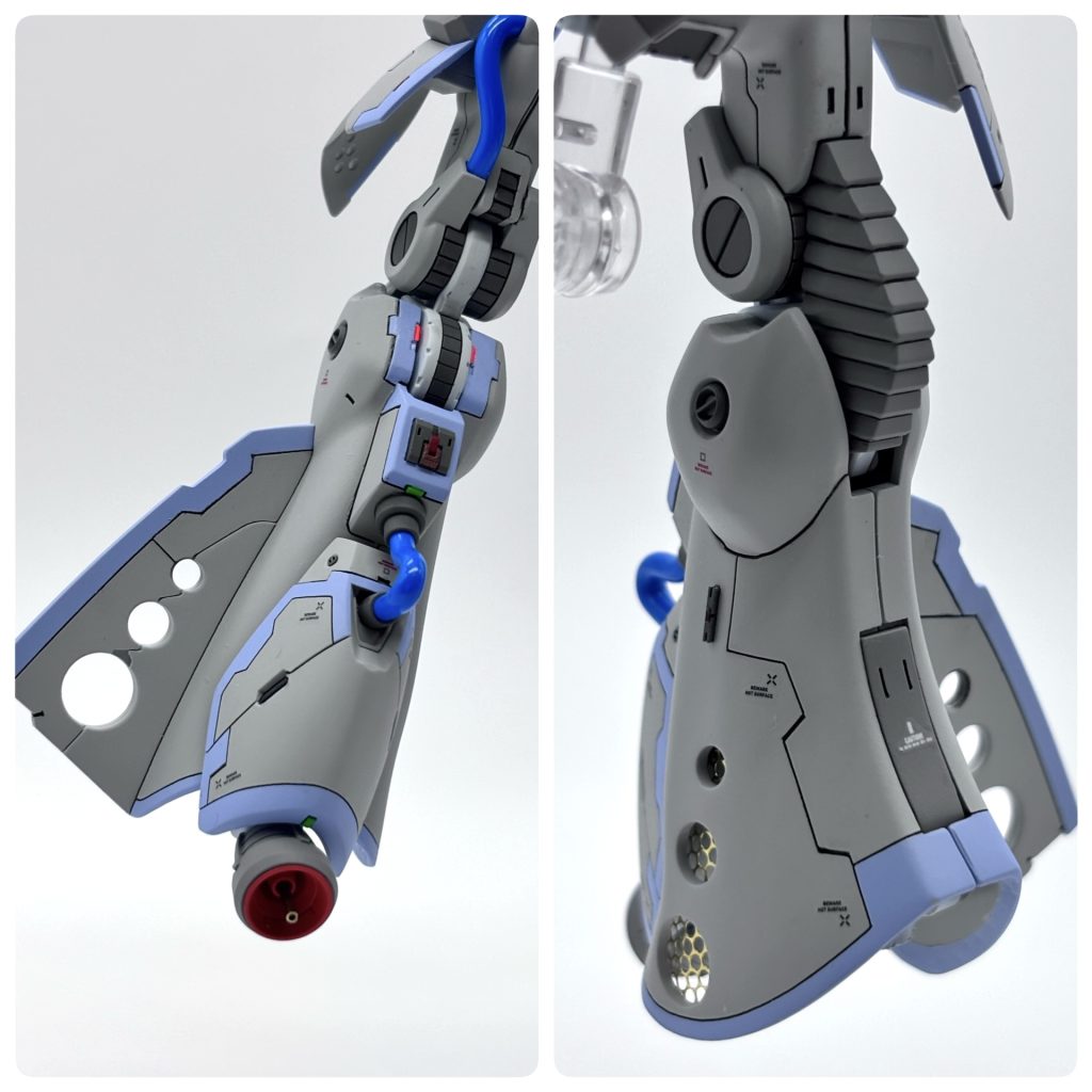 メッシュ、パイピング、スネ裏は筋彫りを追加し塗り分けて情報量を上げてみました。