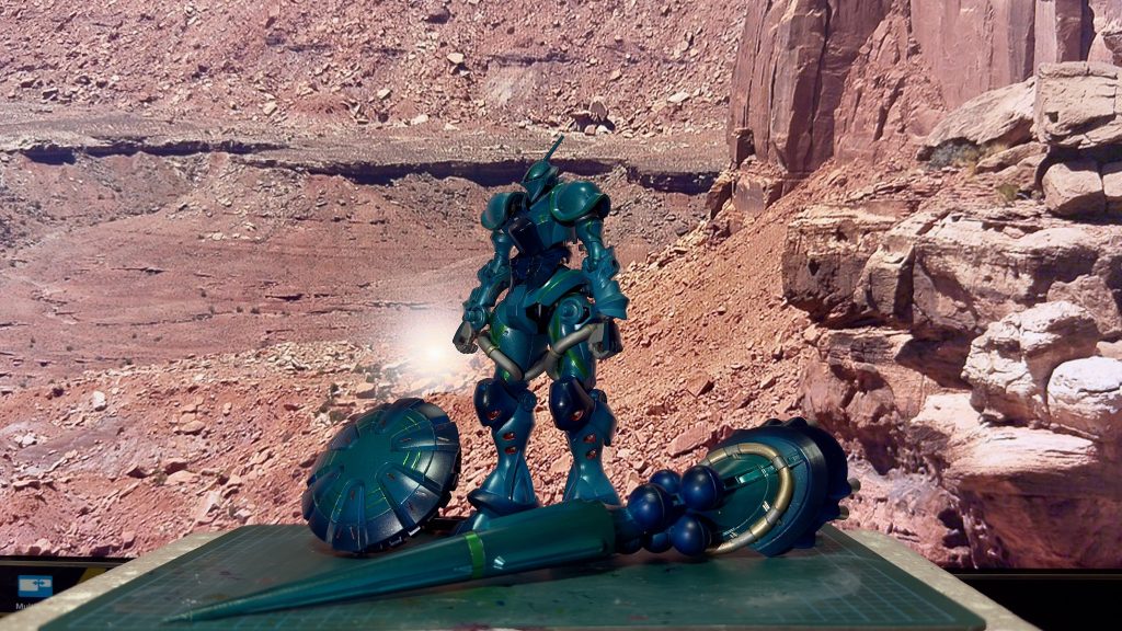 パイプ部分はサフシルバーバーニア部分はEX-シルバーと使い分けてみました