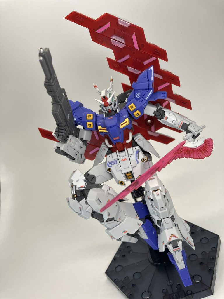 アンクルガードのVの意匠もオーロラデカール&レジン😉