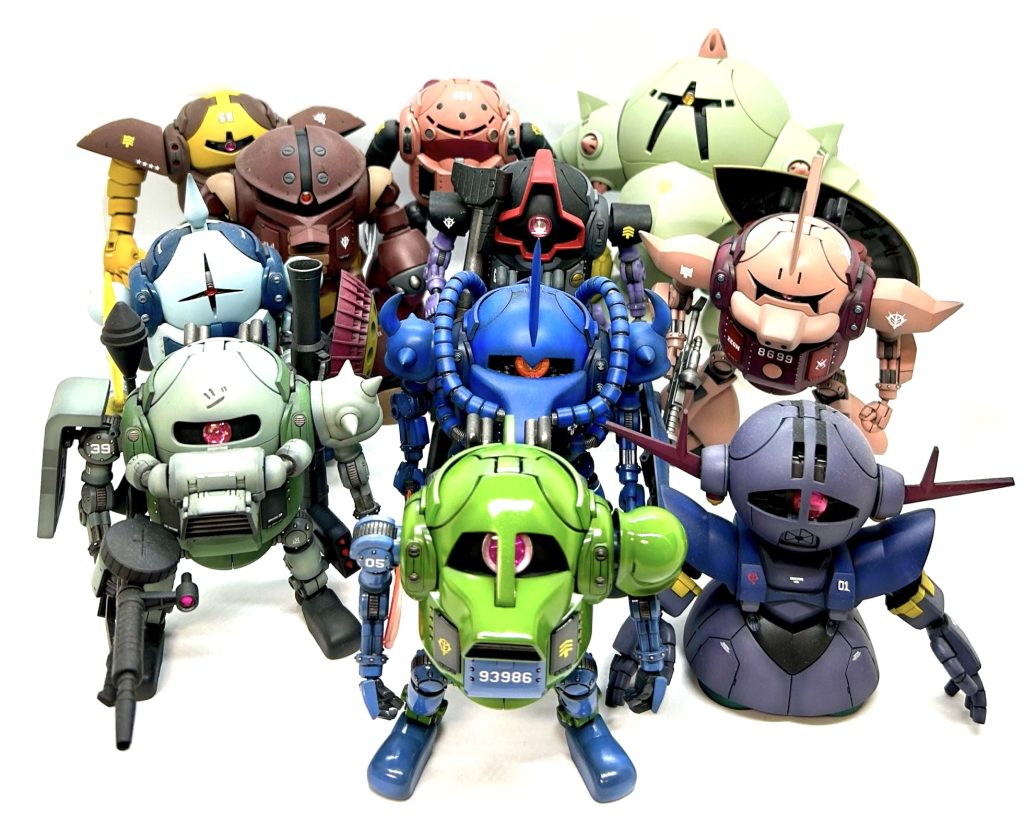 はい！最後までご覧いただきありがとうございます🙇‍♂️これにてファーストガンダムのMSはひとまず出揃ったワケですが…量産型ゲルググ、量産型ズゴックは良いとしても、シャア専用ザクくらいは作っておきましょうかね🤔。。。