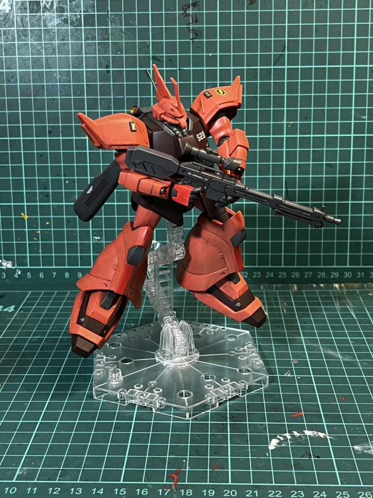 このポーズがやりたかったのです。参考にした過去のゲルググイェーガーの投稿はどれも力作揃いで楽しめました。見てくれてありがとうございます。