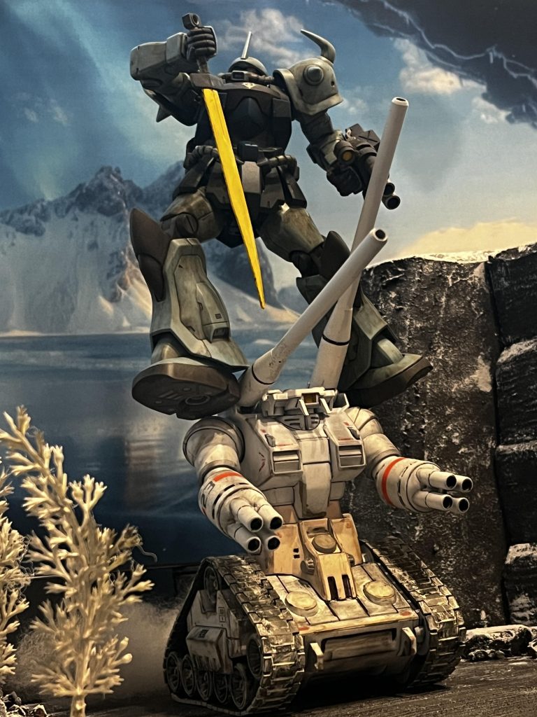 ガンタンク?人違いです!(汗ッChatGPTに聞いたらグフって言われました。私がグフカスタムって言ったら、それはバンダイが部品使い回してるからでガフカスではないと論破された。