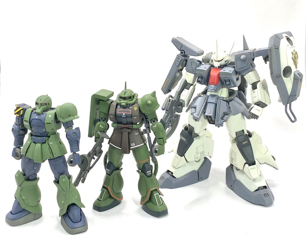 ザクI・ザクII・ザクIII スリーショットです♪