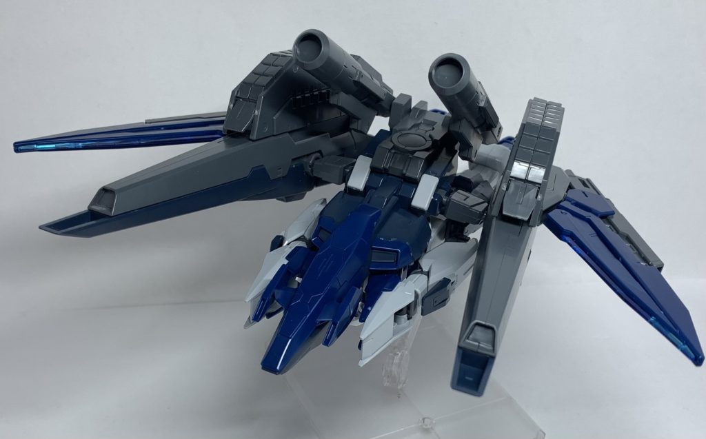 GNスカイ形態ここはハルートとそこまで印象は変わりませんね。キャノピー部分を前面に移すの忘れてました()