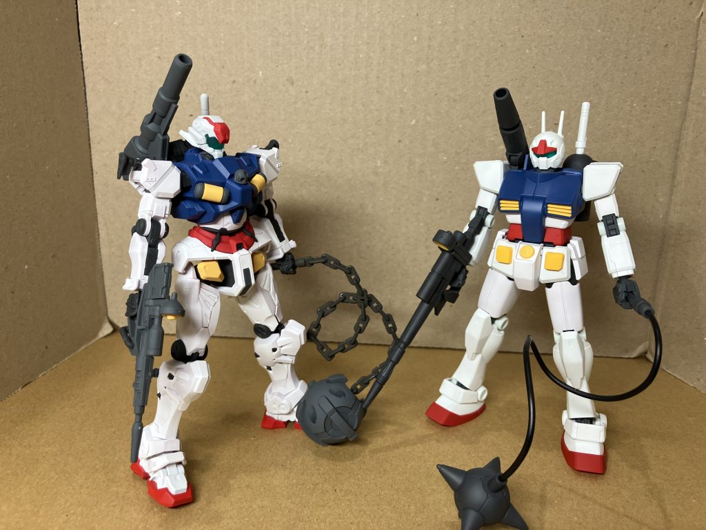 腕、膝下がガンダムです。