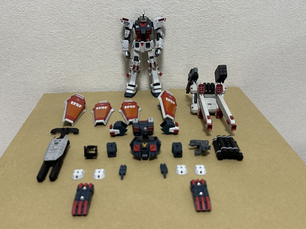 パージ‼️MG Ver.kaのようにやってみたかった写真です。もちろん、取り付けることはできません😅こちらも余剰になってしまったので、またいつか再利用したいと思っています。