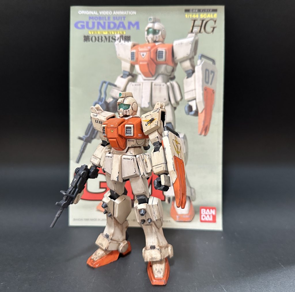 説明書の完成見本にしっかりウェザリングが施されているあたり、当時の流行を感じます。