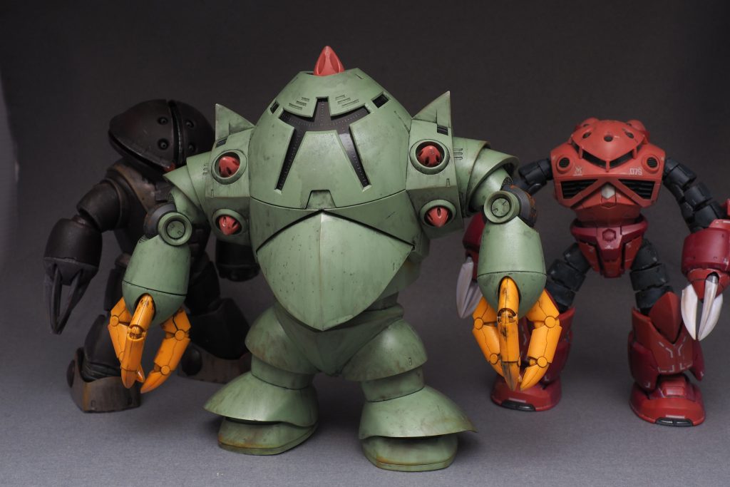 アッガイ、シャアズゴックとともにジオン水泳部。二回りくらいデカいです。