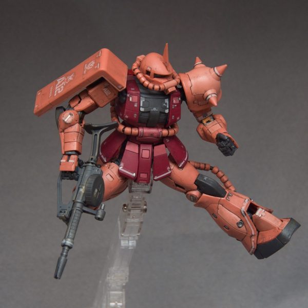 RGシャア専用ザク　成形色簡単仕上げ