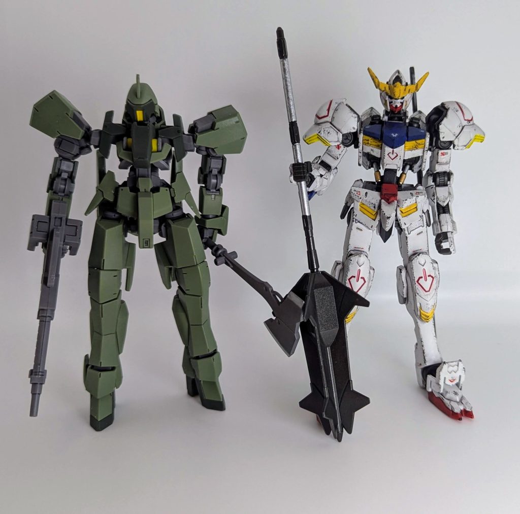 以前に作ったバルバトスとの製作クオリティの差がひどい