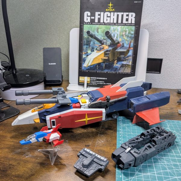 素組み終了〜。ひとまずGアーマーにしてロマン満喫。