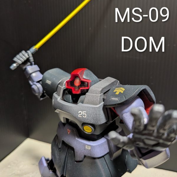 ドム(ヒート剣は背負うと剥げるので無塗装)